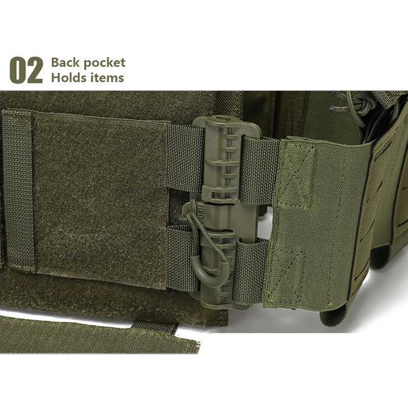 Multi-functional wear-resistant tactical vest outdoor training clothes outdoor equipment protective waistcoat Z250728