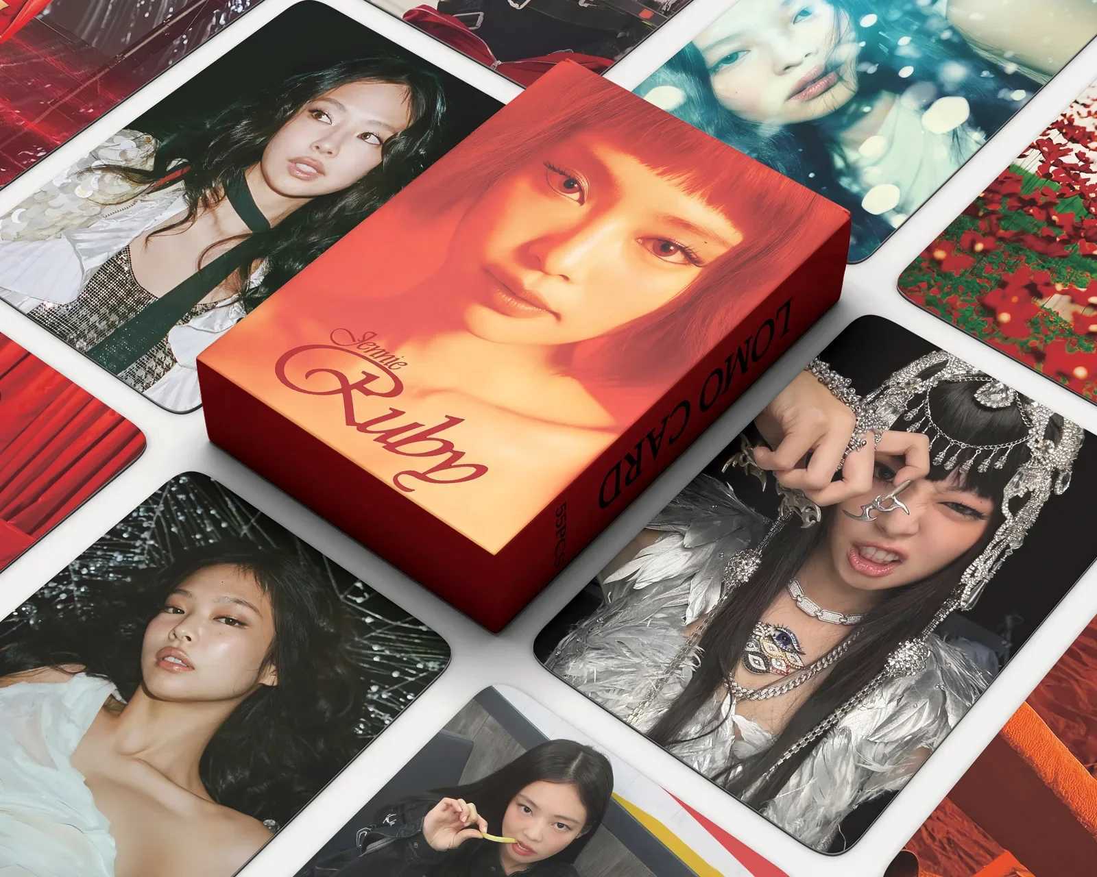 55Pcs/Box Kpop RUBY LIKE JENNIE SOLO Lomo Card New Album HD Photo Print Pictures Photocard For Fans Collection Postcards Gifts Z250729