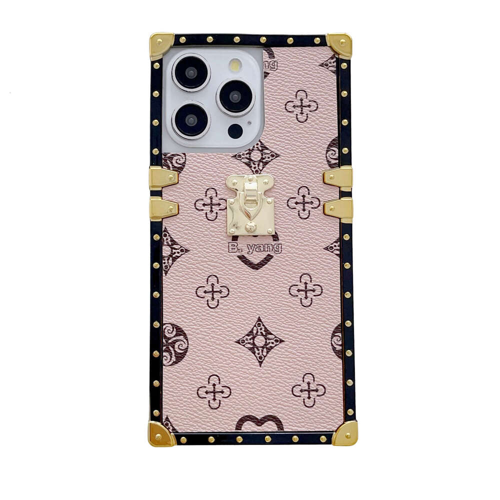 DHgadgets Suitable for iPhone 16 Classic Leather Texture Heart Pattern Presbyopia Apple 15 Samsung S25U Phone Case
