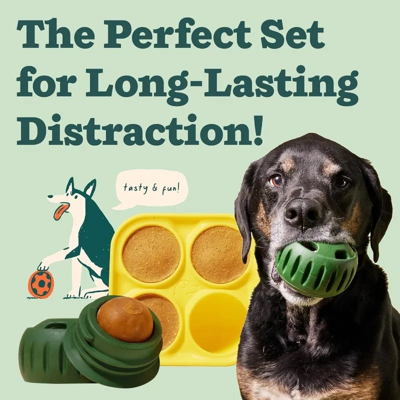 Durable Dog Enrichment Toys Interactive Treat Mold Silicone Pupsicle Maker Frozen Summer Snacks Boredom Buster for Large Dogs 250729