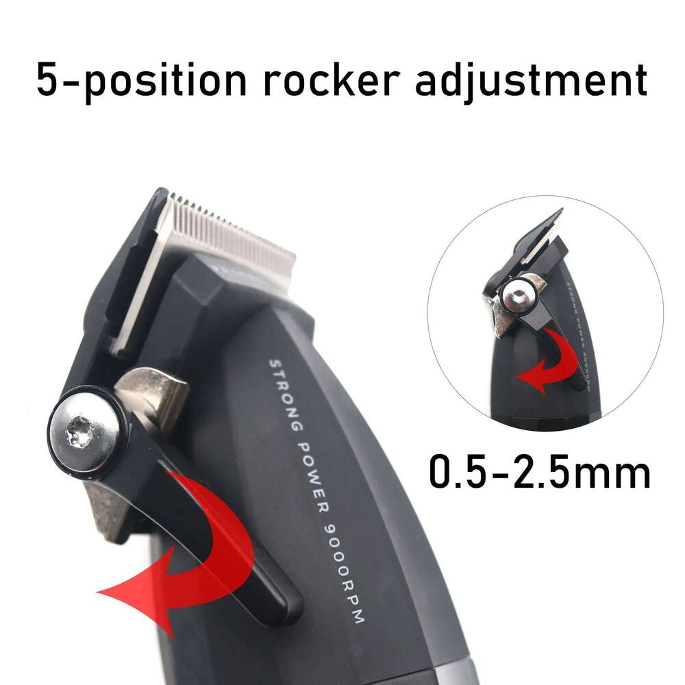 Professional Hair Clipper VGR V-003 9000 RPM Ceramic Blade Full Metal Wireless Electric USB Interface Men's Barber hine