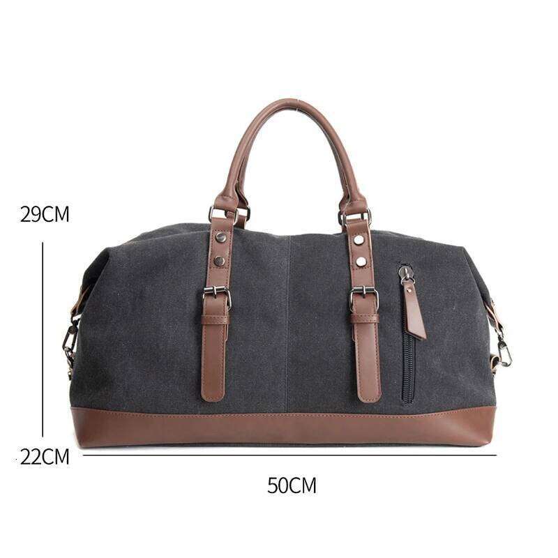 Canvas Tote Large Capacity Handbags for Men Outdoor Travel Duffle Lage Bag Casual Fashion Crossbody Bags Male