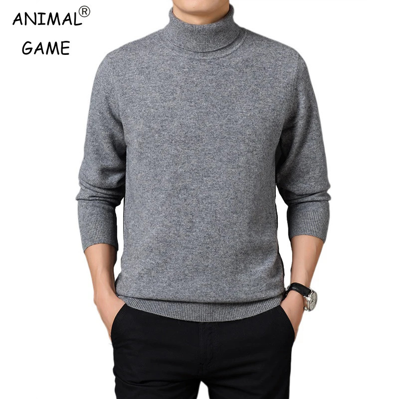Sweatwear Mens Sweater Warm Long Sleeve Pullover Coats Solid Color Turtleneck Clothing 250729