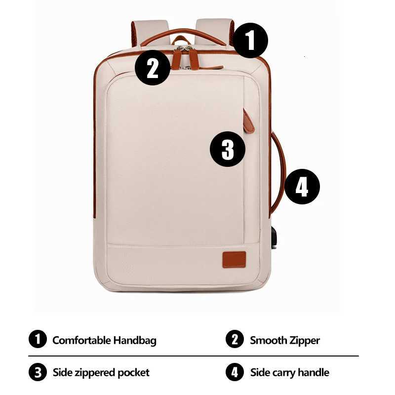 Mycobags Unisex Waterproof Oxford USB Laptop Backpack for College Students 17 Inch Travel Computer Bag with Charging Port Ant S250728