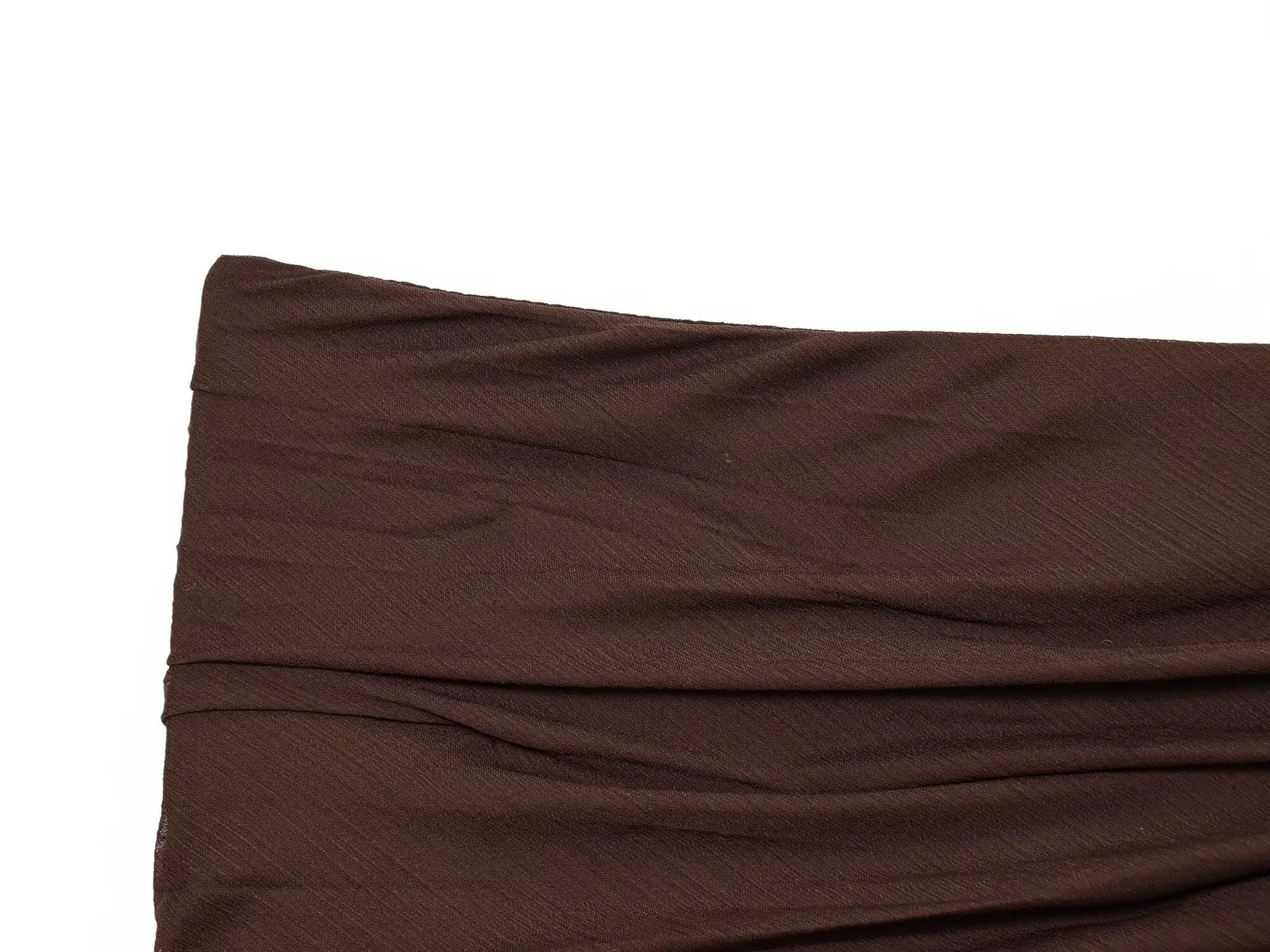 3ZBA Womens Translucent Pleated n Skirt MidLength Side Zipper Solid Color ALine Summer Casual Simple Skirt 250729