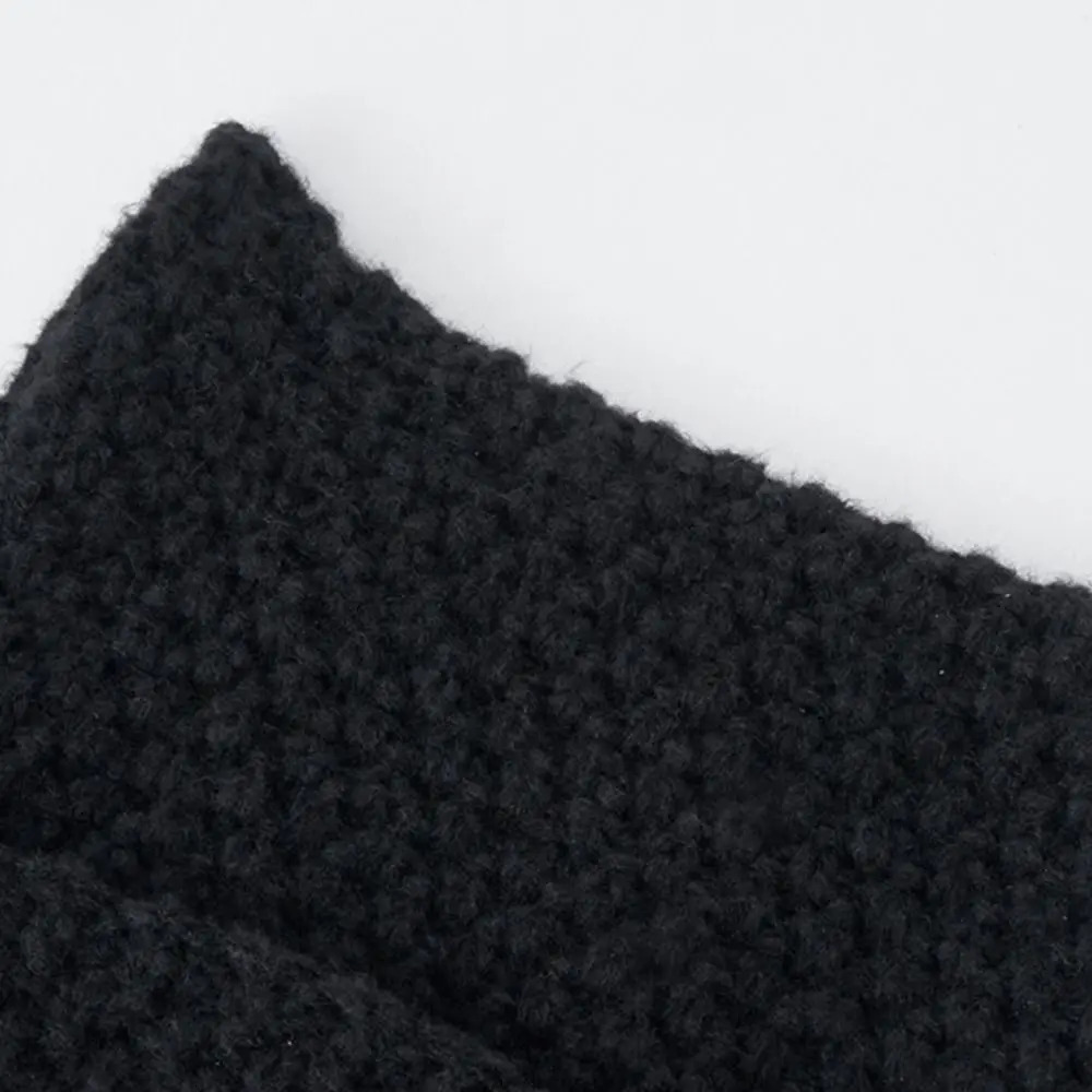 2K Harajuku Punk Gothic Knitted Cat Ear Little Devil Hat Millennium Women Kawaii er Winter Handmade Beanie Female Caps 250724