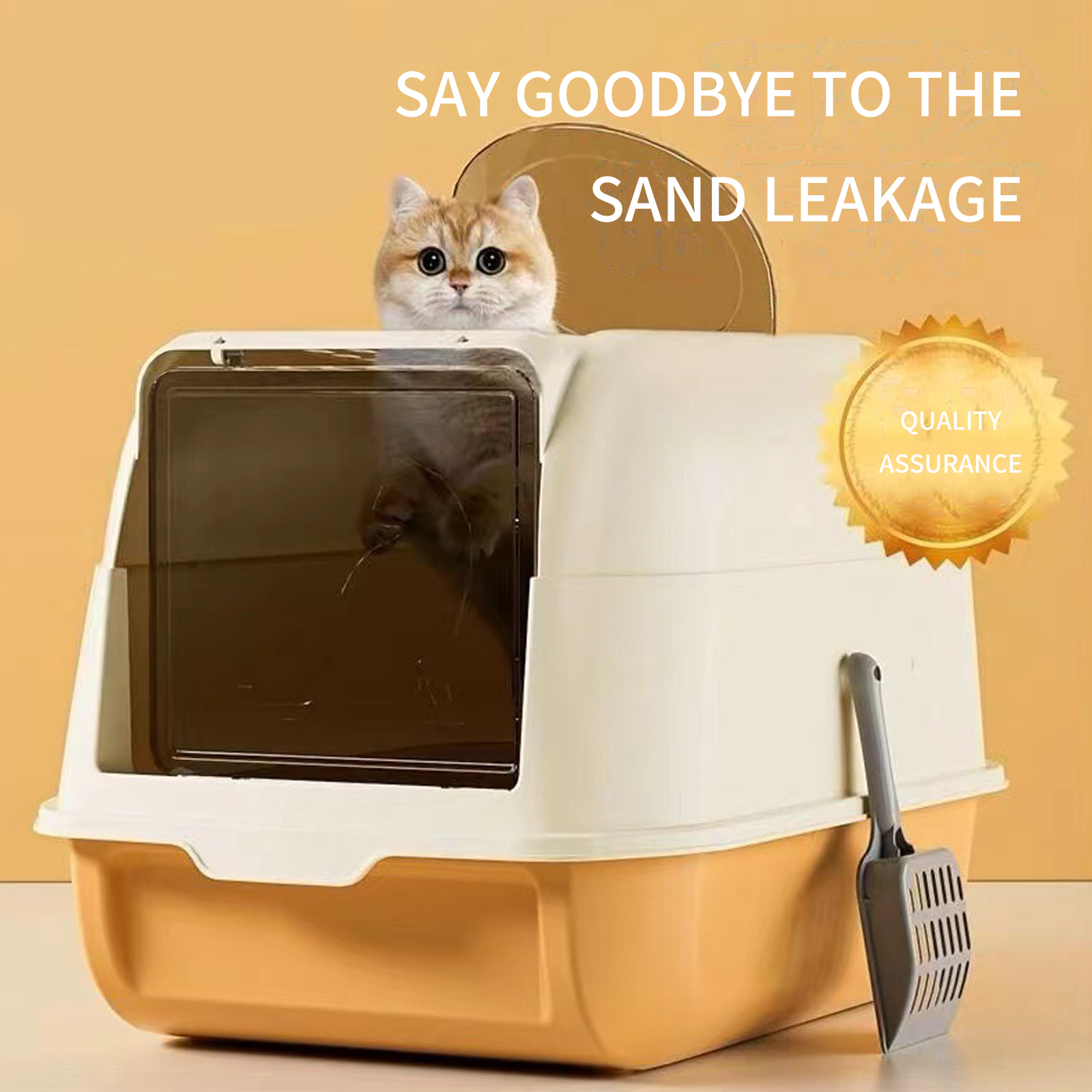 Cat litter box fully enclosed large and extra large drawer style top in odor proof and splash proof cat toilet for cats