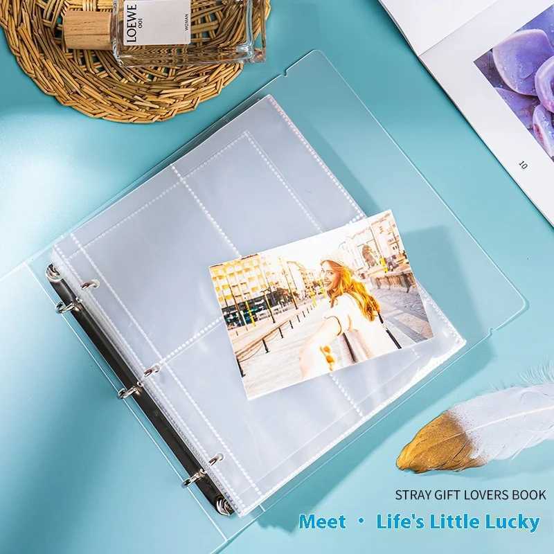 3in 4in 5in 6in 7in Transparent Matte Strap Photo Album Large Capacity Star Chasing Small Card Album Loose Leaf Photo Album Z250729