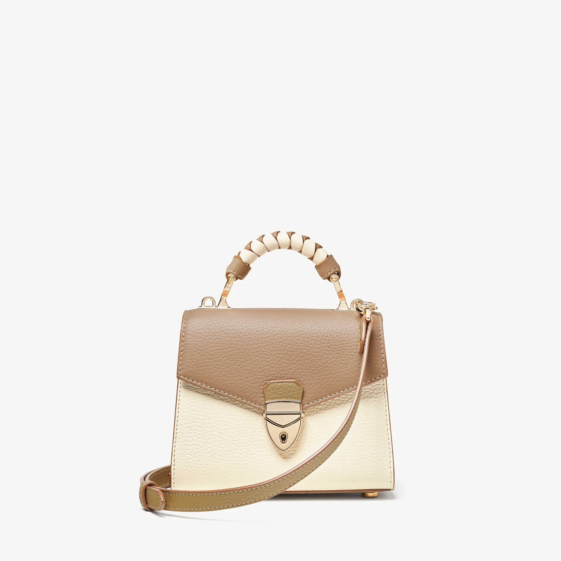 2025 Spring New Women's Leather Handbag Simple Versatile Crossbody Single Shoulder Small Square Bag Trendy