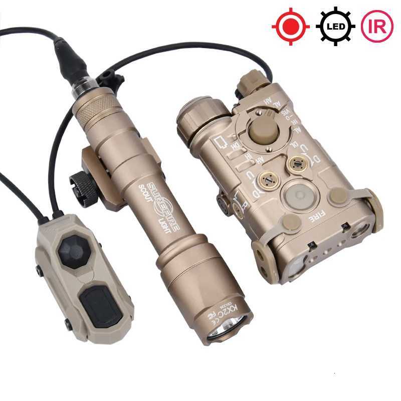 Tactical Metal NGAL L3 Red Green IR Laser M600 M600C Flashlight AXON Double Control Pressure Switch Airsoft Hunting Gear XJ250728