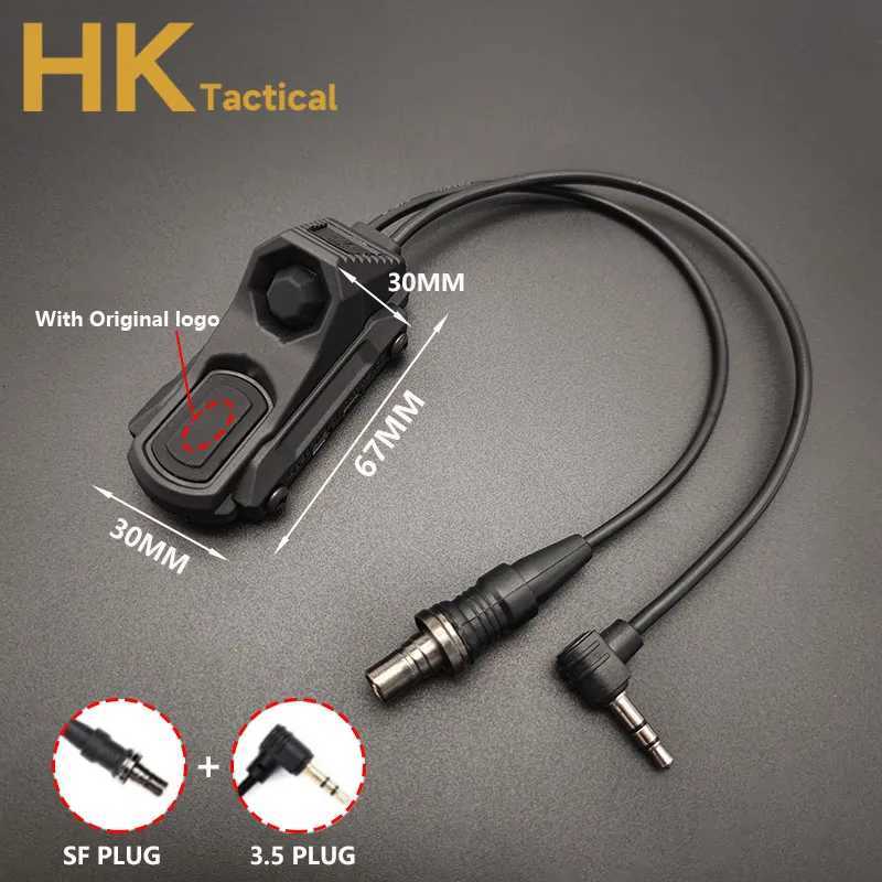 Tactical Axon Pressure Switch Button Remote Dual Function Tail For PEQ-15 DBAL-A2 M300 M600 Flashlight Weapon Scout Light SwitchXJ250728