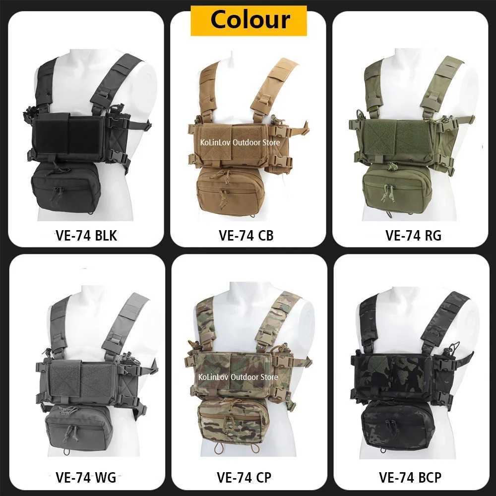 MK4 Militar Hunting Vest Modular Lightweight MOLLE Tactical Chest Rig for Outdoor CS Airsoft Combat Paintball Shooting Z250728