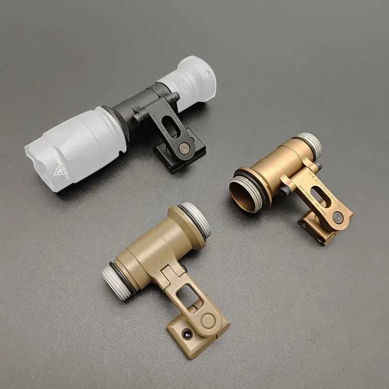 SOTAC CNC SS MAX Helmet Mount for M300 M600 SF Flashlight Scout Light KIJI K1 IR Illuminator OPS-CORE Helmet Picatinny Rail R250728