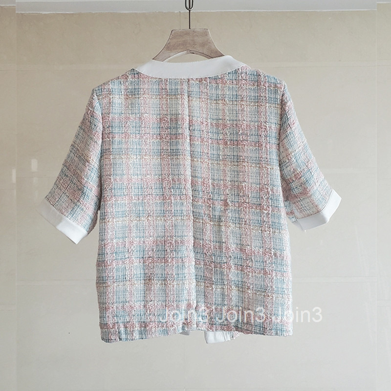 Elegant Socialite French Style Short Jacket for Women Summer New Tweed Top Sweet and Salty Style
