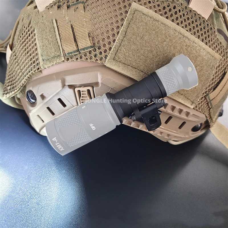 Tactical M-AX SF Helmet Mount Rotating SS MAX Bracket For M-AX CAG Helmet Rail Scout Light M300 M600 Flashlight Base R250728