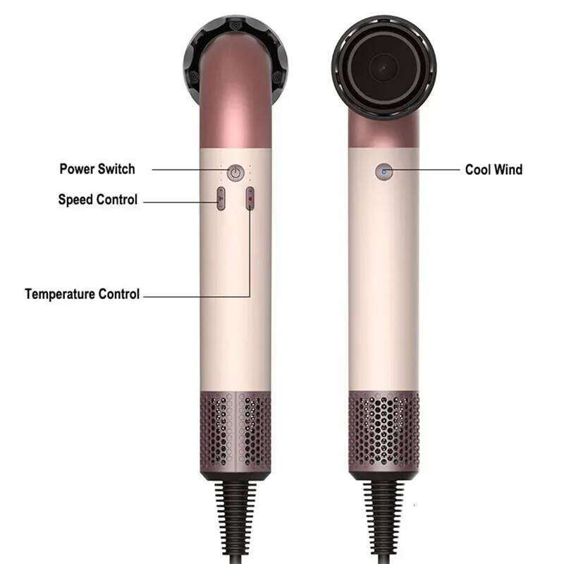 Hd18professional Leafless Strong Power Blow Dryer Quick Dry Travel Home Hair Styler Negative Ionic With Gift Box