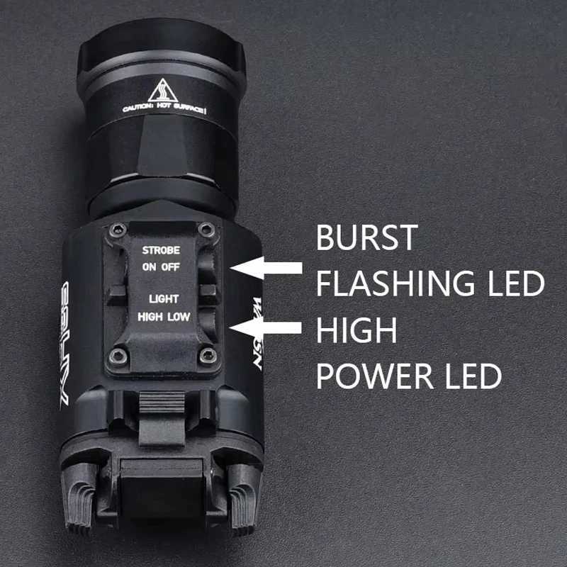 20mm Rail Weapon Hunting Light WADSN Tactic Airsoft XH35 X300 800lm Ultra-High Power Strobe LED Flashlight XJ250728