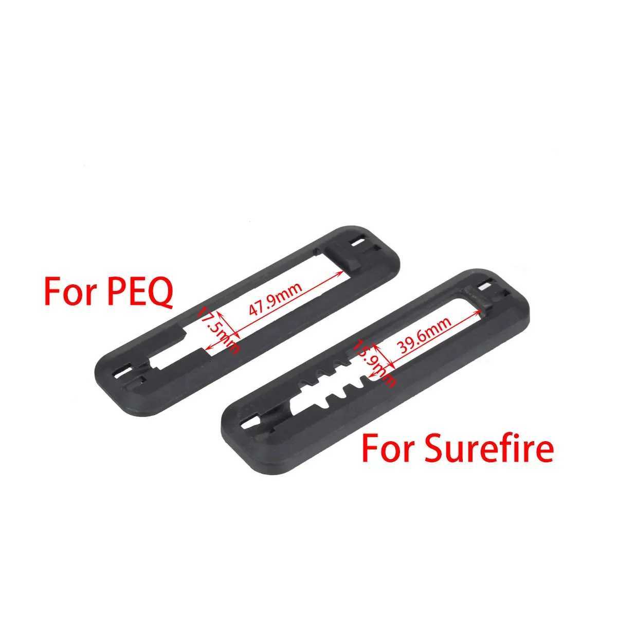 8PCS/SET MOE Rail Tape Switch Mounting Plate Hunting Scout Light Airsoft Accessories For PEQ And SwitchXJ250728