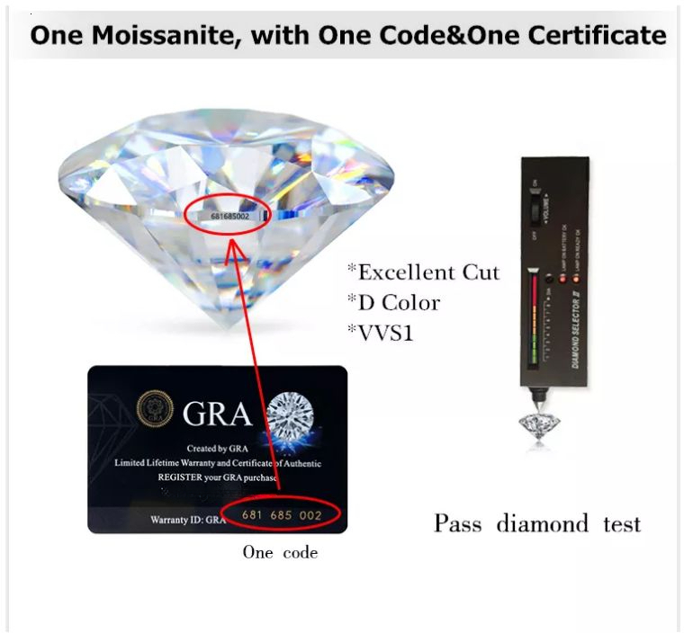 Pendant Necklaces Iced Out Pass Dia Tester Sterg Sier Necklace Vvs Moissanite Cuban k Chain