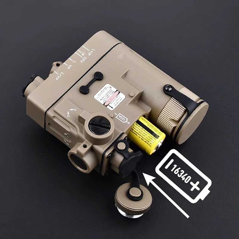 Tactical DBAL-D2 Flashlight Red Green IR Laser LED White Hunting Light with Control Switch DBAL Battery Box Airsoft AccessoriesXJ250728