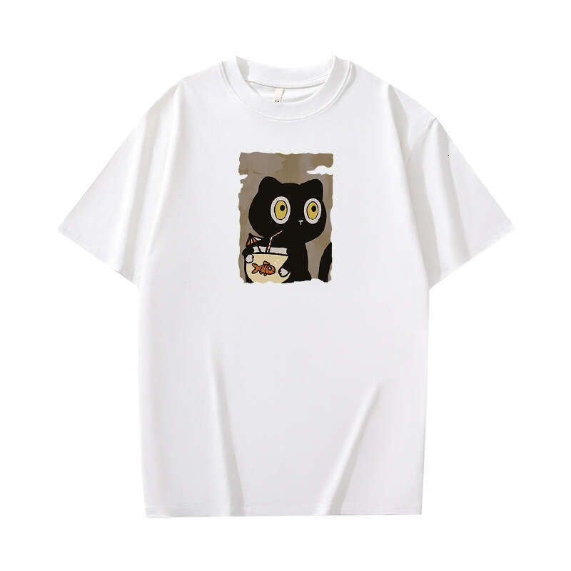 Designer T Shirt 2025 New Pure Cotton Short Sleeve T-Shirt For Men Summer Trendy Brand INS Loose Round Neck Cartoon Japanese Style Couple Top Graphic 
