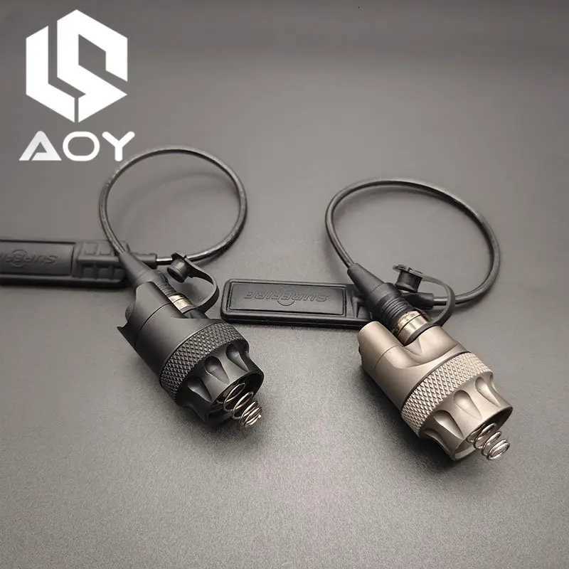 Tailcap Airsoft M600 M300 Flashlight Switch Accessories Scout Light Weaponlight Switch for PLH-V2 Tailcap Rear Cap XJ250728