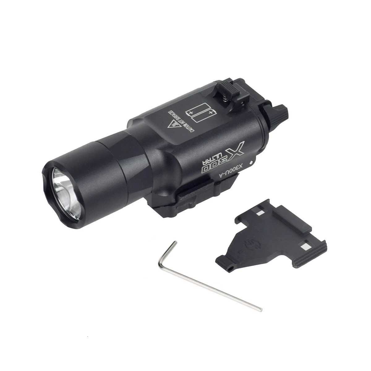 Tactical X300 Ultra Weapon Gun Light Shooting Tracer Flashlight Unit Scout Light Hunting Torch Toys R250728