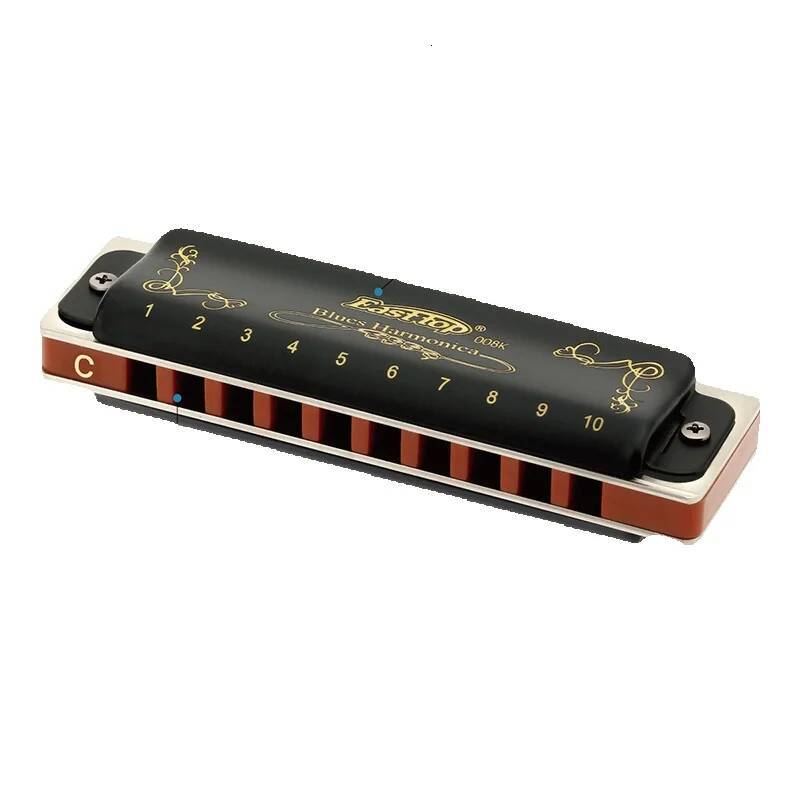 EASTTOP T008K Paddy 12 tones New harmonica brass reedplates phosphor bronze reeds diatonic blues harp good harmonica