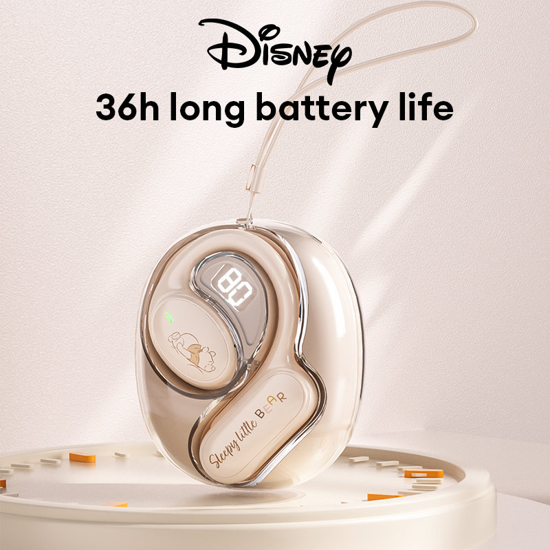 Disney C36 OWS Earhook Bluetooth Headphones High Fidelity Music Earphones Ergonomic Design Gaming Earbuds Winnie the Pooh & Mickey Mouse New