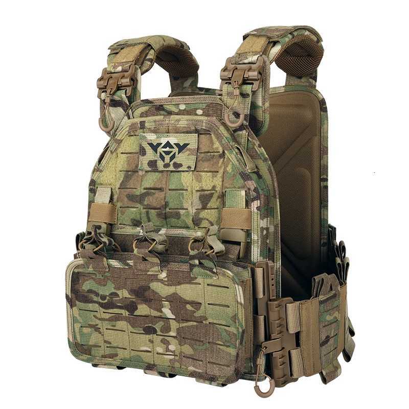 Lightweight Quick Release Tactical Vest Laser Cutting Plate Carrier Combat 1000D Molle Chaleco Tactico Tactical Vest Z250728