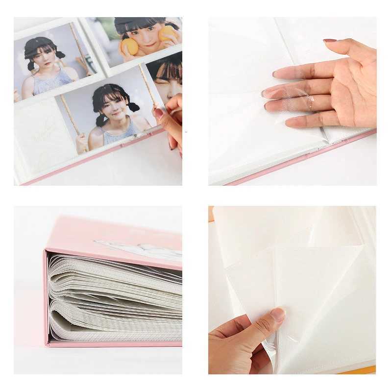 6-inch Photo Albums 200Pcs Large Capacity Foldout Family Photo Album Children Growth Album Plastic Sealed Photo Album Z250729