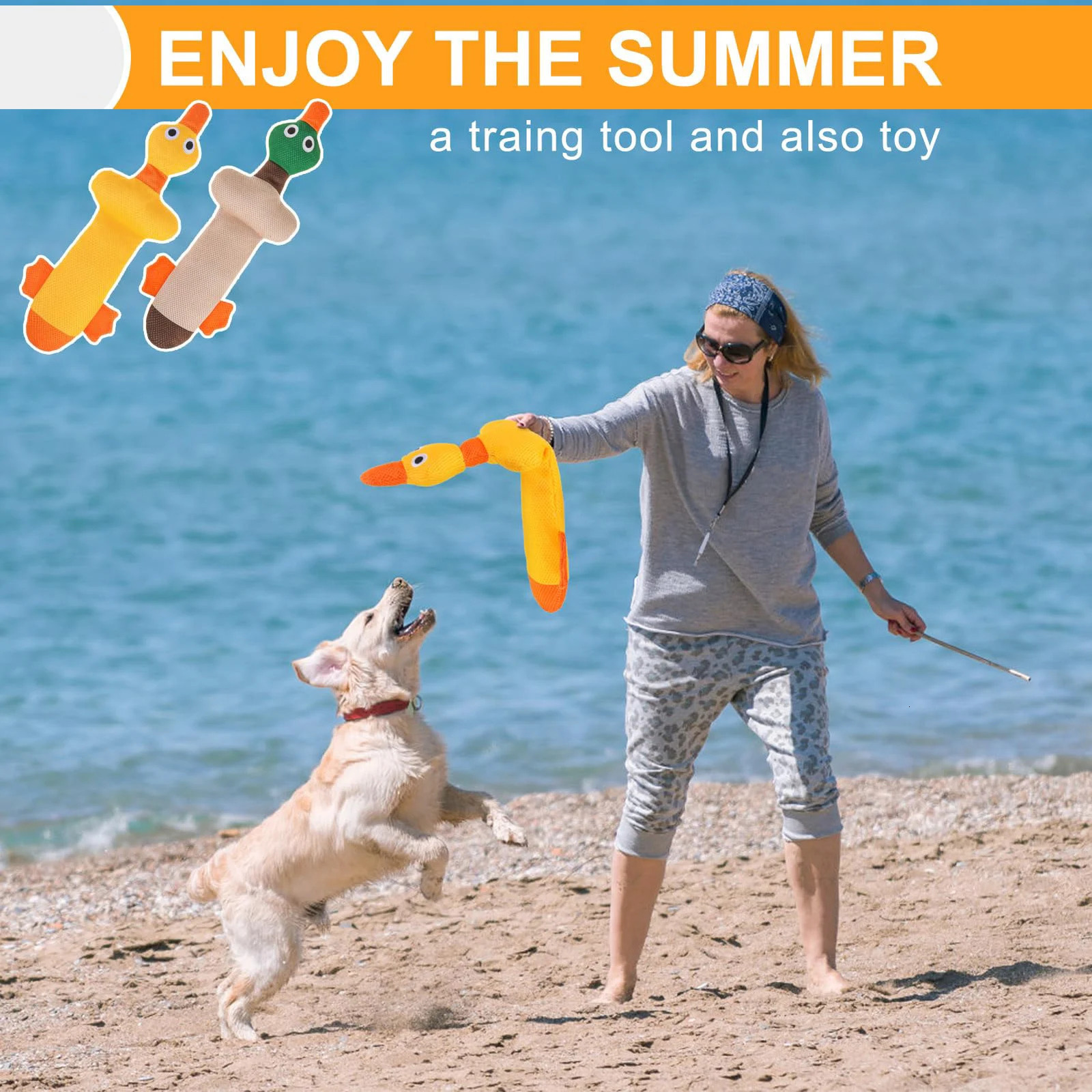 Floating Dog Water Pool Toys 2 Packs Suitable for MediumLargeSized Dogs Zizi Duckned Summer Toys 250729