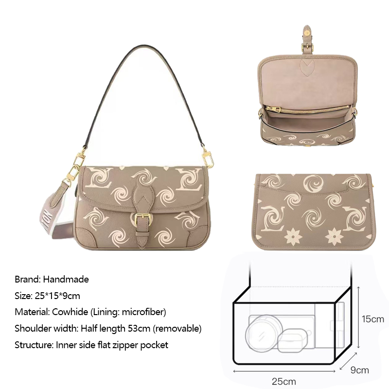 Designer Bagss Luxury Bag Shoulder Bag Crossbody Purse Ladies Fashion Mini Bag High Quality Leather Zipper Armpit Bag New Shoulder Designer Bags