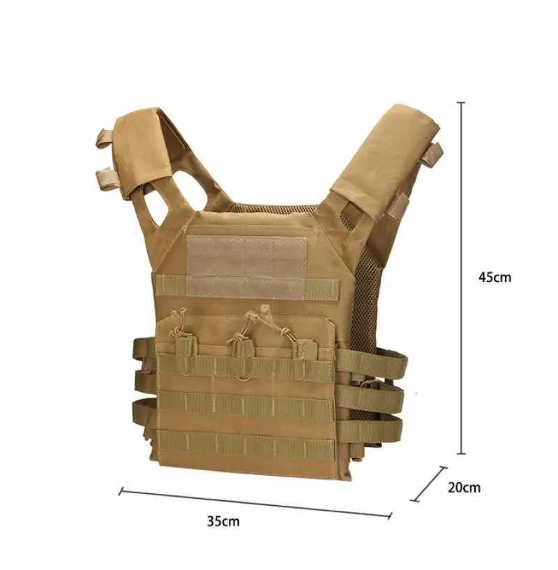 Tactical Training Vest Adjustable Durable Modular Outdoor Hunting Fishing Vest Cs War Game Equipment Plate Carrier Chest Rig Z250728