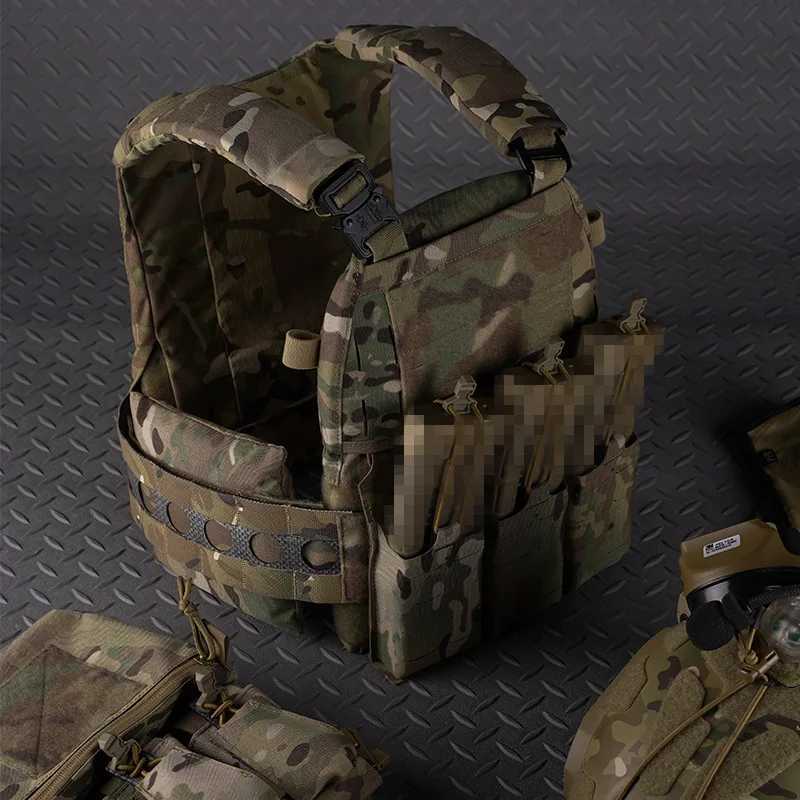 Ferro V5 FCPC Hunting Plate Carrier Modular PortabLE MOLLE Airsoft Training TripLE Magazine Pouch With Zip On Panel Banger Z250728