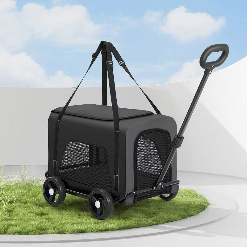 Pet Cart, Dog, Cat, Teddy, Baby Cart, Outdoor Small Trolley, Lightweight and Foldable