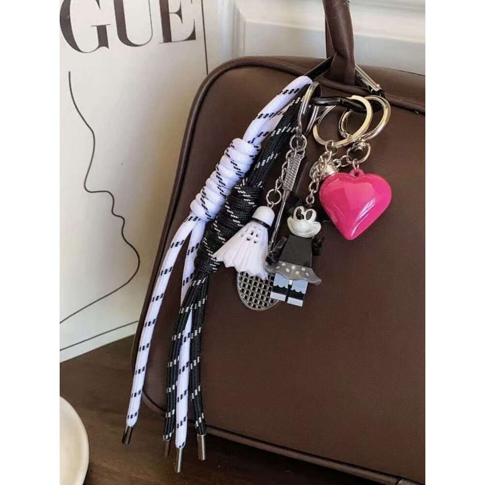 Miu Series Bag Pendant Dachshund Dog Plush Toy Decoration Backpack Car Hanging Rope High-end Keychain Baseball Accessories