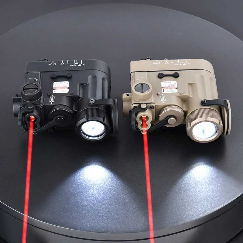 Tactical DBAL-D2 Flashlight Red Green IR Laser LED White Hunting Light with Control Switch DBAL Battery Box Airsoft AccessoriesXJ250728