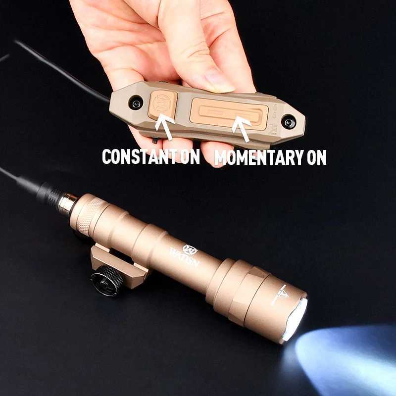 Vadsn Tactical Metal M600U Flashlight Scout Light High Power LED Airsoft Hunting Fit 20mm Picatinny Rail Airsoft Accessories XJ250728