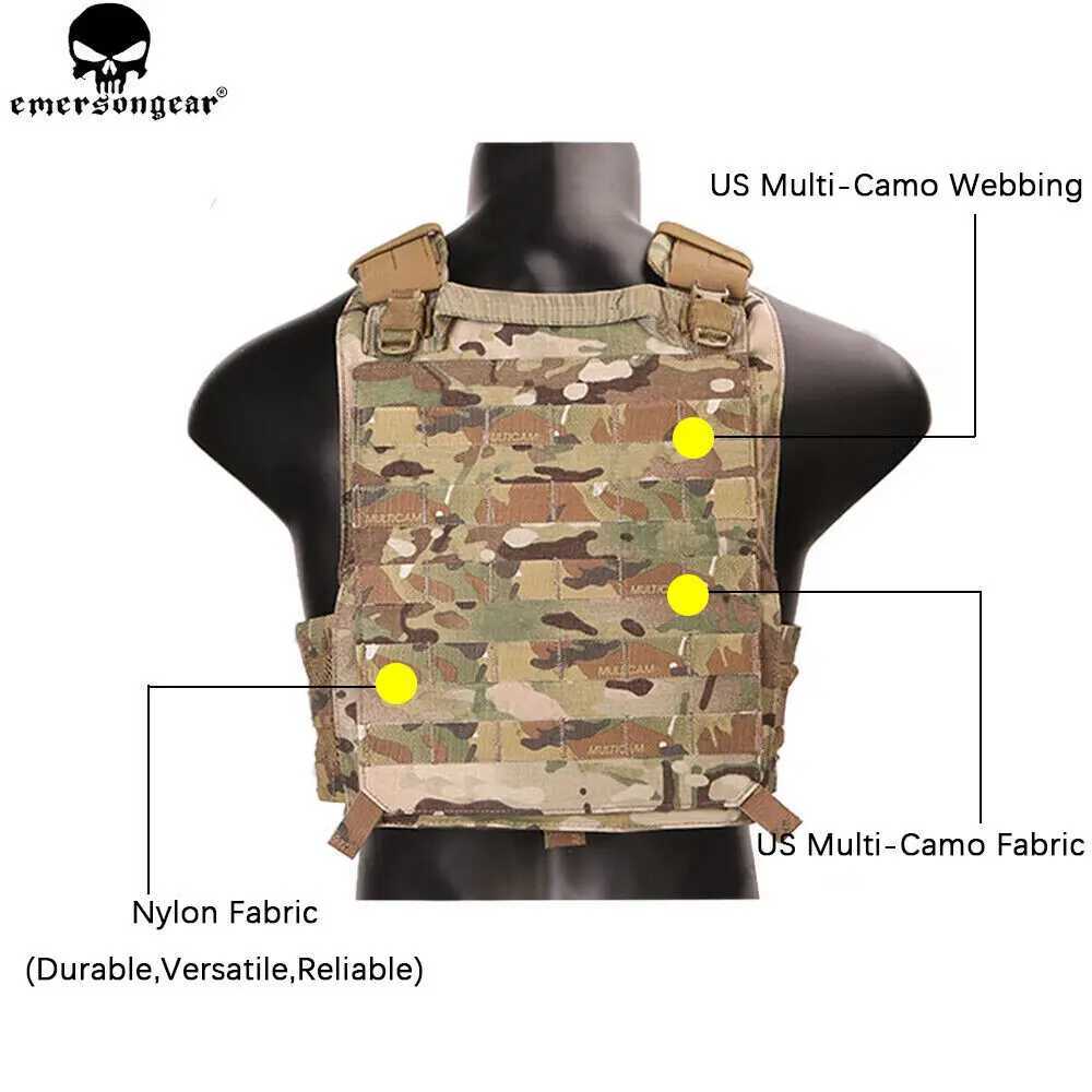 EMERSONGEAR Molle Vest 420 PLate Carrier Hunting Vest Militiamen Paintball Molle Vest Chest Rig Multi-camo Z250728