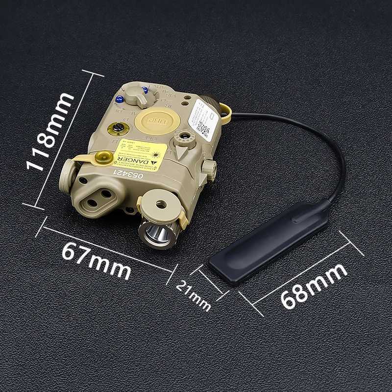 Tactical AN/PEQ-15 Red Green Blue IR Laser White LED Weapon Light AR15 Airsoft Hunting Compatible 20MM Picatinny RailXJ250728