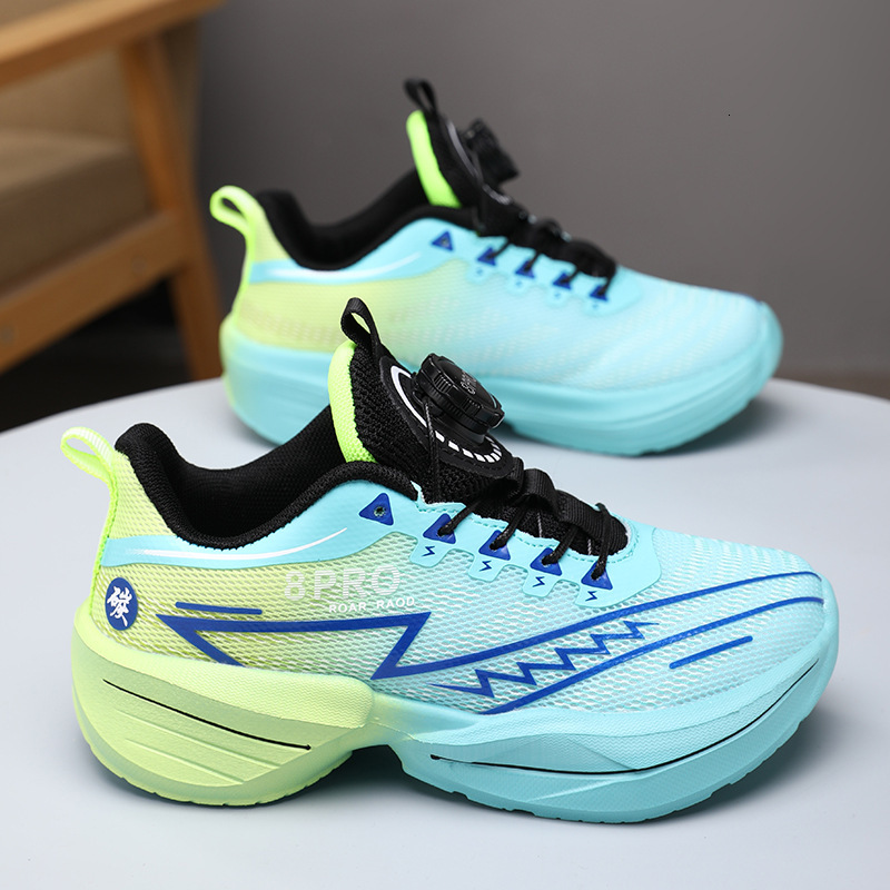 Carbon Plate Boys Elementary School Entrance Exam Sports Rotating Button Running Shoes Women 40