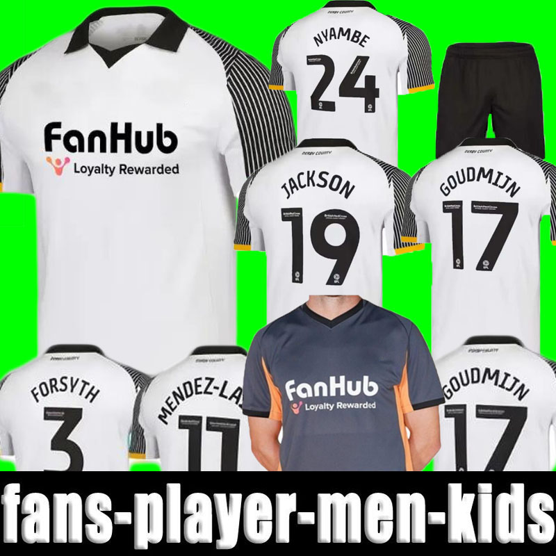 Derby County 25-26 Home soccer jerseys 2025 2026 OSBORN SALVESEN THOMPSON JACKSON ADAMS away football shirts men kids kit fan player version