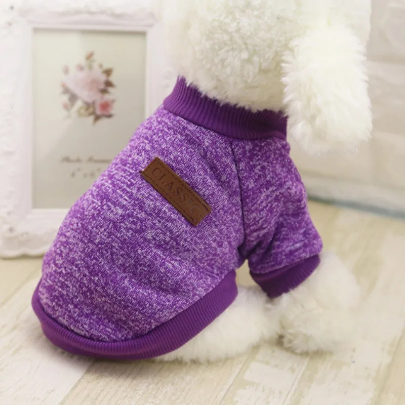 6 Color Pet Dog Sweater Autumn Winter Dogs Coat Clothes Soft Comfortable Warm Fashion Classic Woolen Jackets 250729