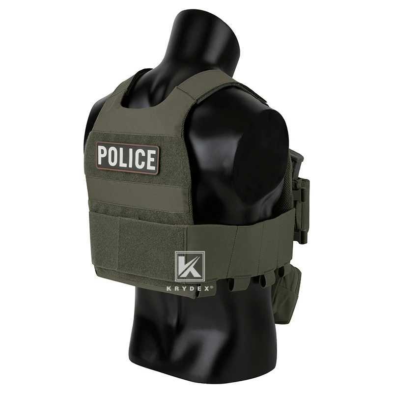KRYDEX FCS Slickster Tactical Vest Plate Carrier Elastic Cummerbund Micro Fight MK3 MK4 Front Panel SACK Drop Pouch Ranger Green Z250728