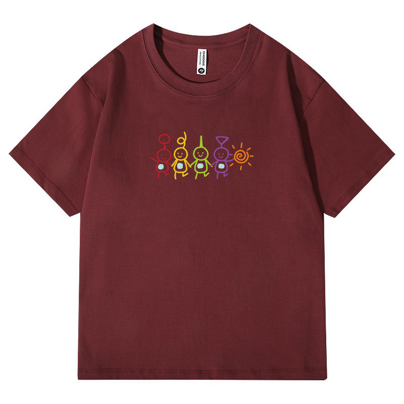 2025 High Quality Hot selling Heavy Text Printed Short Sleeve T-shirt Summer Men's fashion and Women's Cotton Loose Half Sleeve T-shirt New 