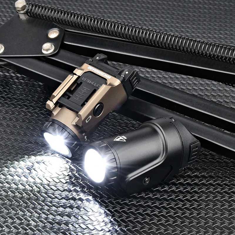 Vadsn SG Pistol Flashlight Tactical Metal Mini Strobe Light For M1913 And Other 20mm Rail System Airsoft Hunting Gear LED Lamp XJ250728