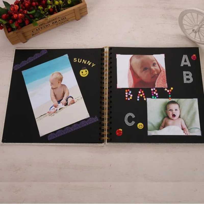 Simple Baby Growth Memory Album Kindergarten Graduation Childrens Paper DIY Painting Book Craft Photo Handmade Scrapbooking Z250729