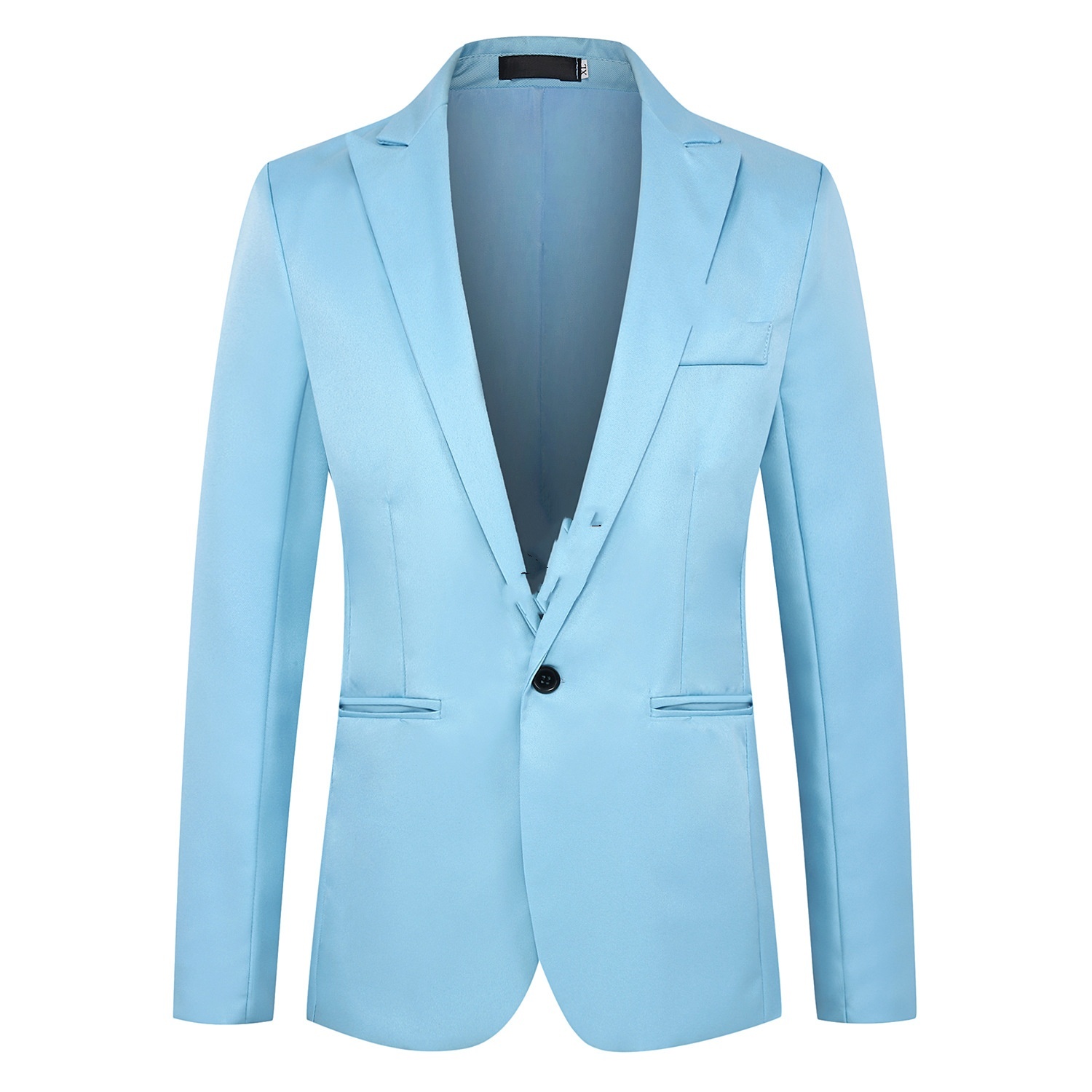 Master-k1483 Groom suit men's suit set slim fit dress casual handsome plaid suit men