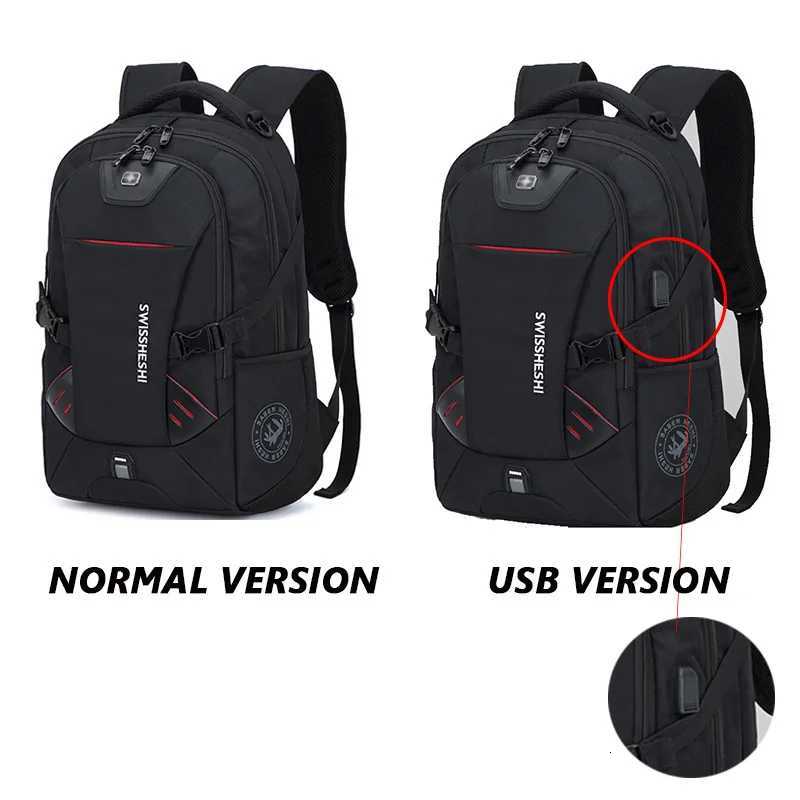 Mens Backpacks Anti-Theft Waterproof Multifunctional 17-Inch Laptop Bag with USB Charging for Business Travel Students S250728